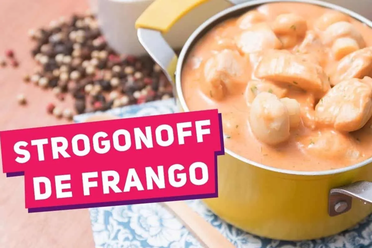 Strogonoff de frango perfeito e cremoso para o natal igual d