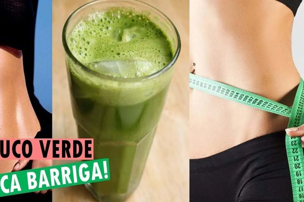 Suco seca barriga detox simples e diurético, para eliminar o