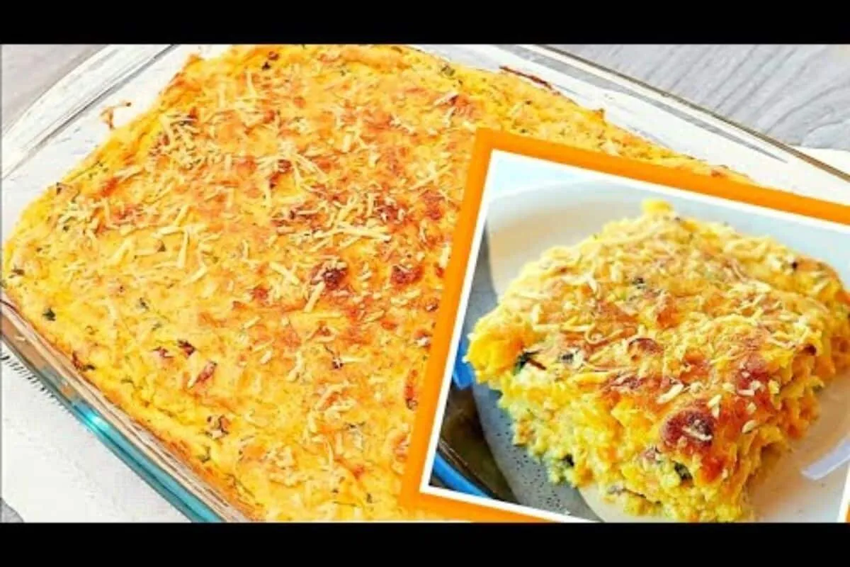 Suflê de cenoura com calabresa, que fica leve e saboroso, pa