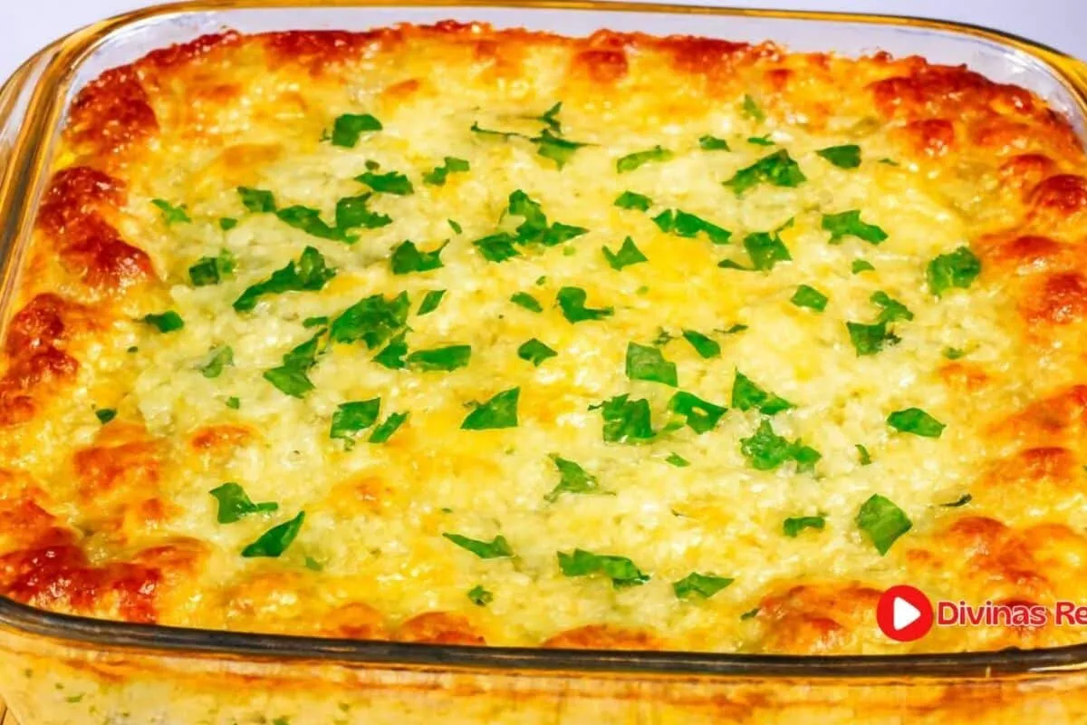 Suflê de chuchu que é muito fofinho e nutritivo, um acompanh