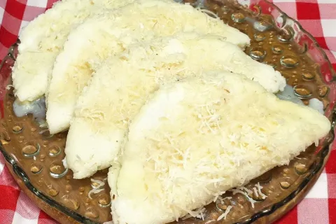 Tapioca molinha e molhadinha, igual aquela de feira, que é i