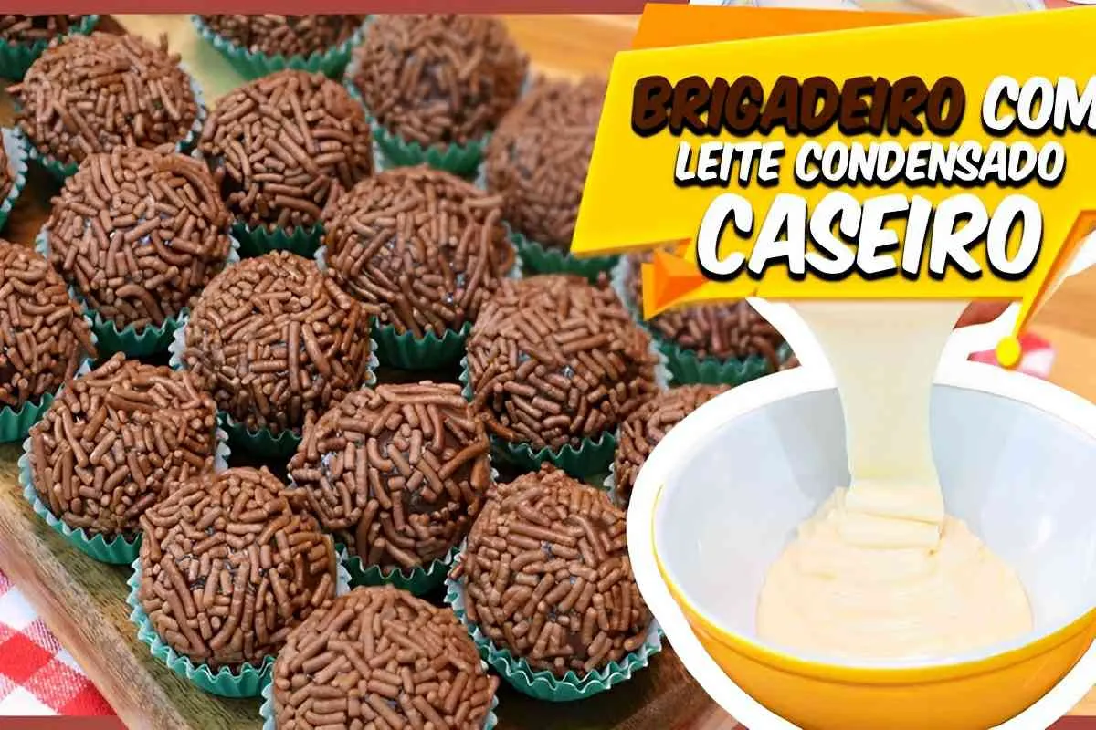 Testei o brigadeiro com leite condensado caseiro e o resulta