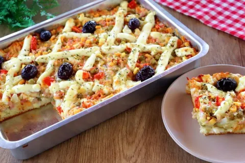 Torta à portuguesa super recheada, fofinha e fácil, ideal pa