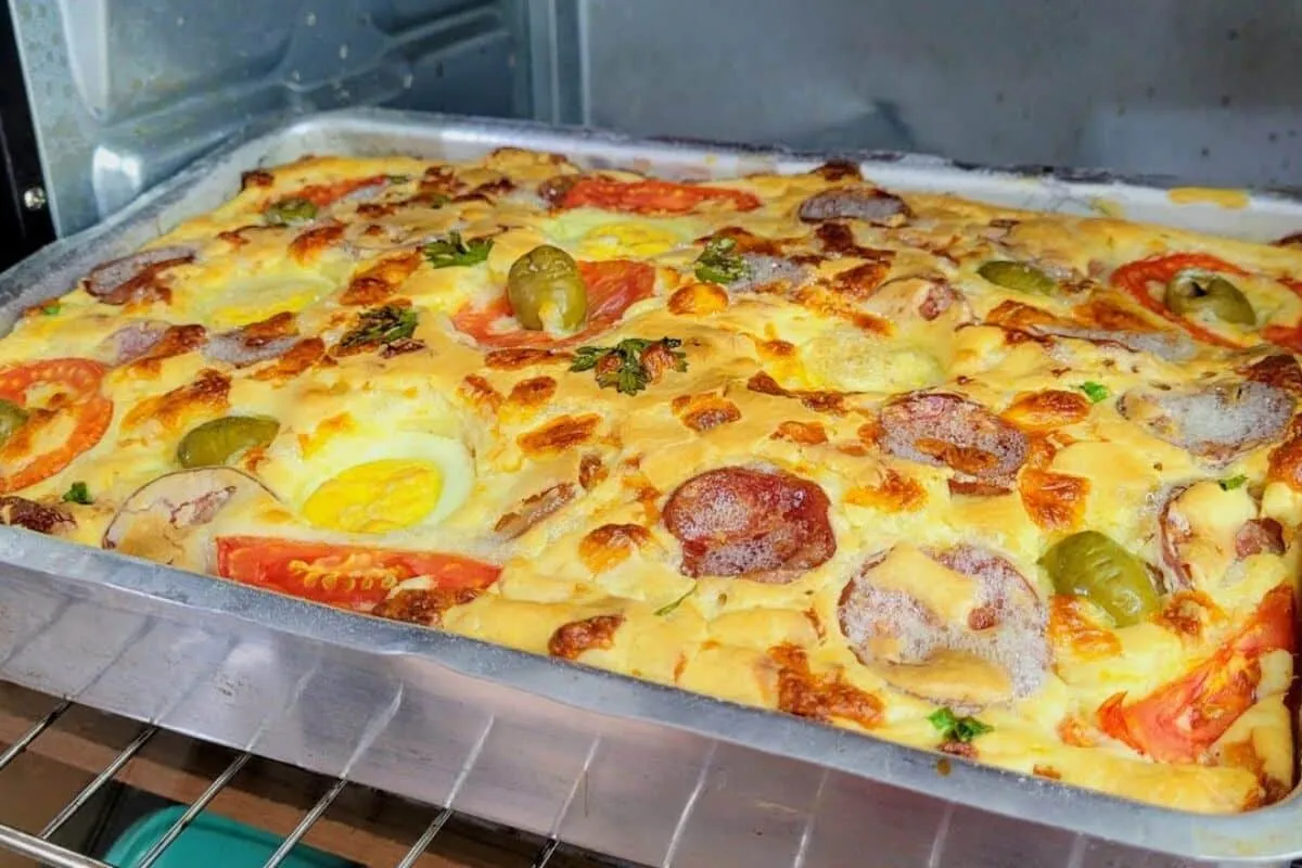 Torta Bauru super especial de pizza: fácil e deliciosa para