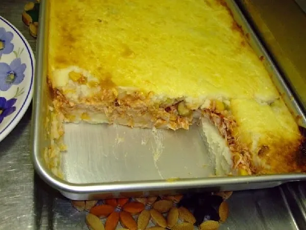 Torta de Batata com Frango