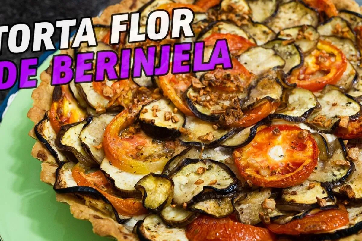 Torta de berinjela no melhor estilo ratatouille que você vai