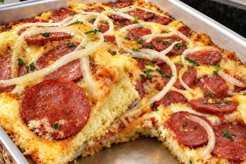 Torta de calabresa super fácil de fazer com massa bem fofinh