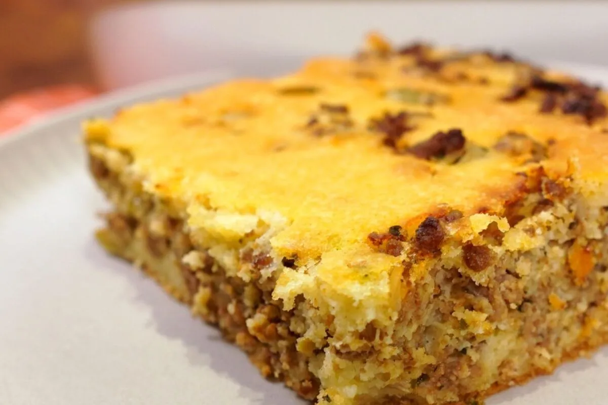 Torta de carne moída rápida de fazer para seu lanche ou jant