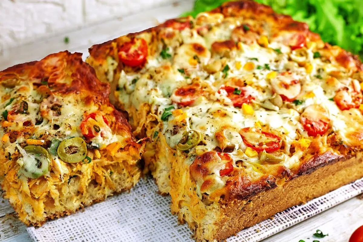 Torta de frango com massa diferente super saborosa e perfeit