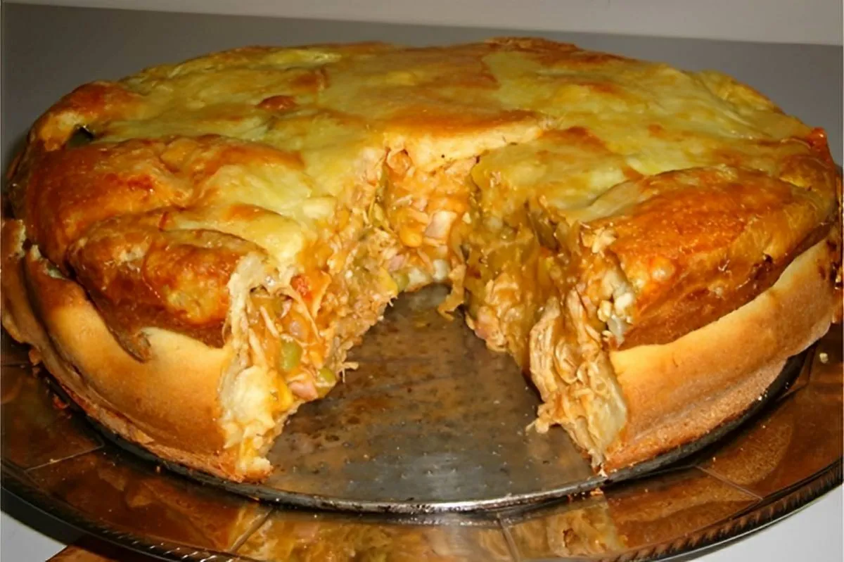 Torta de frango com mussarela uma receita simples e delicios
