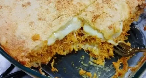 Torta de Frango com Requeijão de Liquidificador