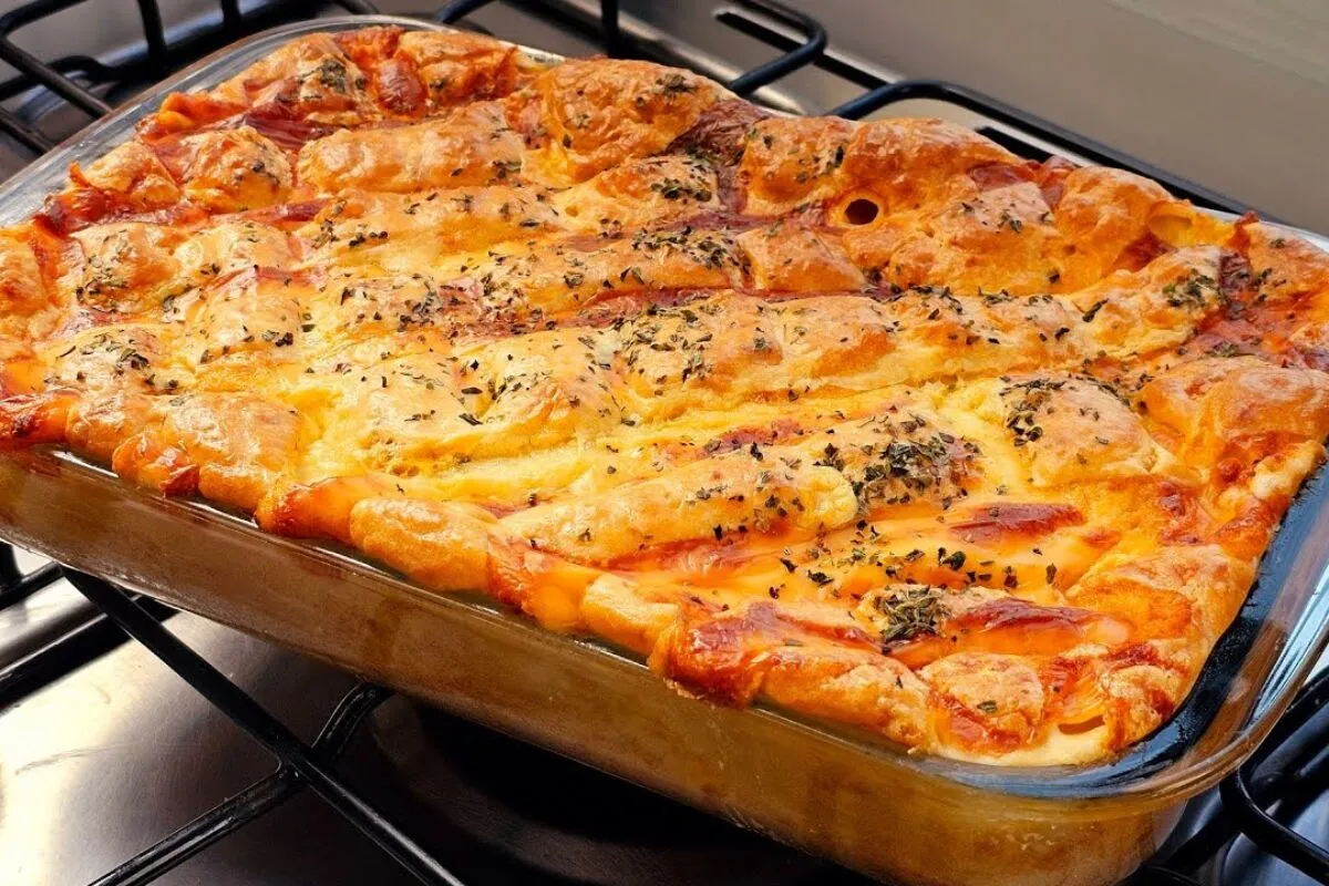 Torta de frango de liquidificador fácil e rápida: a massa qu