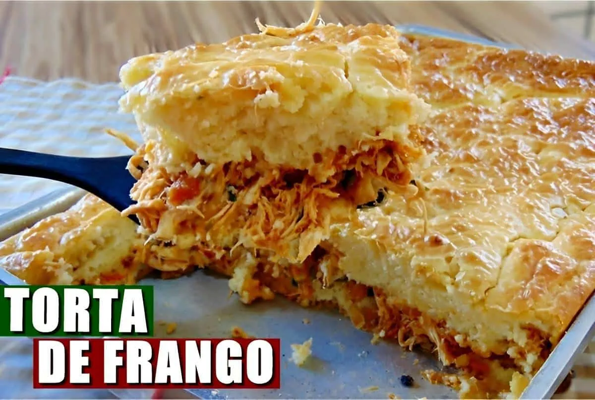 Torta de frango de liquidificador um lanche delicioso para s