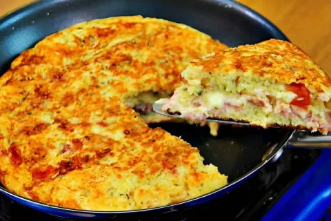 Torta de frigideira que fica pronta em 10 minutos  até quem 