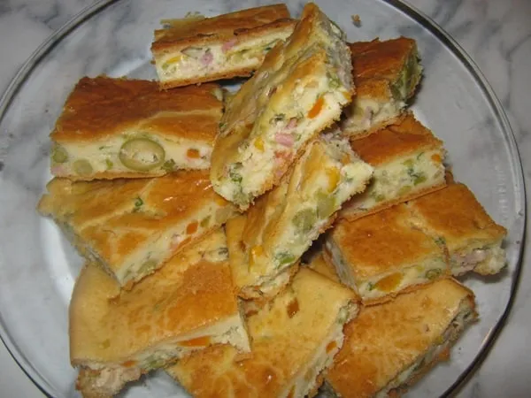 Torta de Legumes com Frios