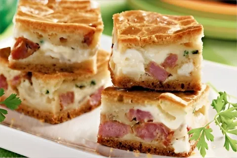 Torta de linguiça com requeijão feita no liquidificador simp