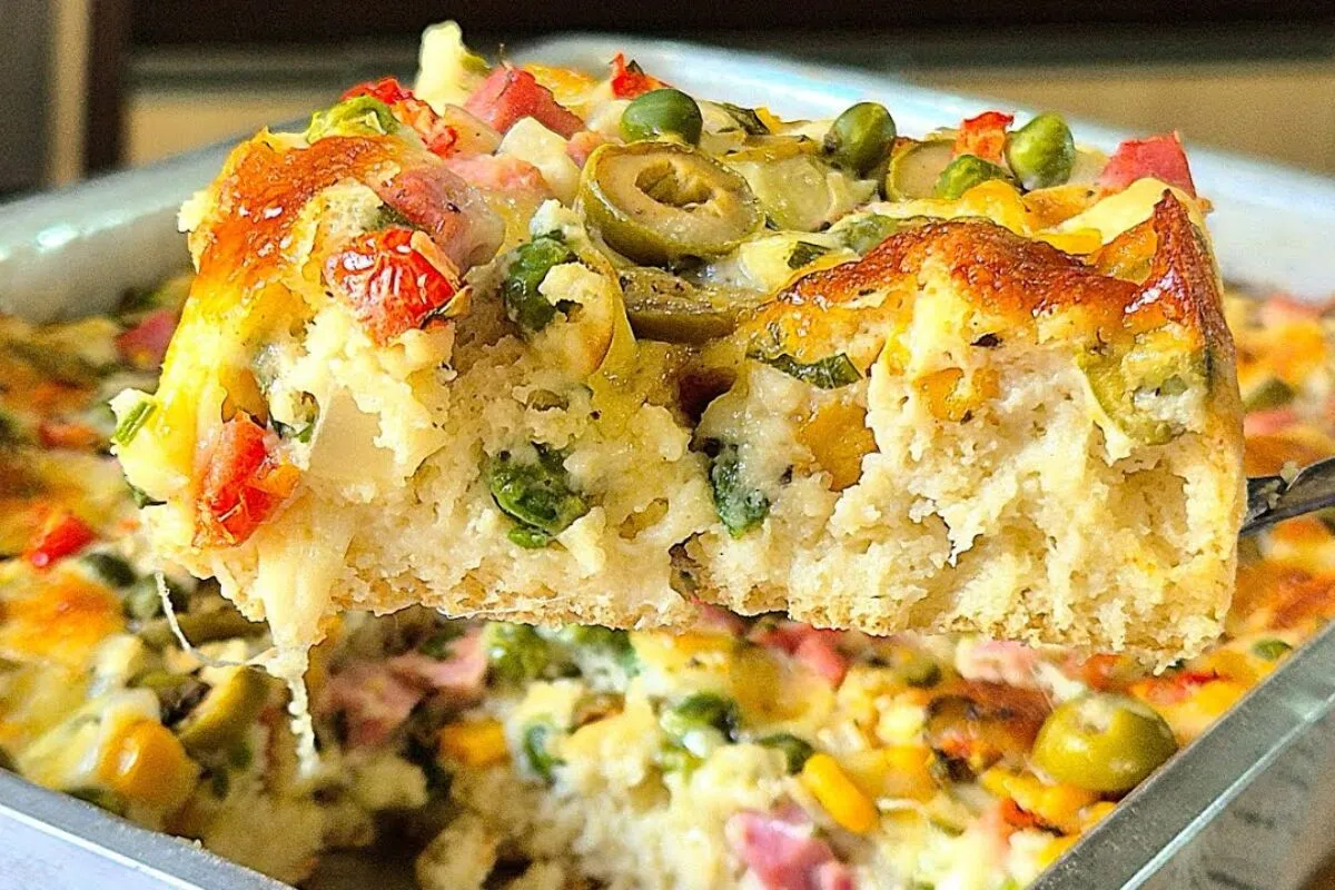Torta de liquidificador fácil com massa leve e saborosa, o l