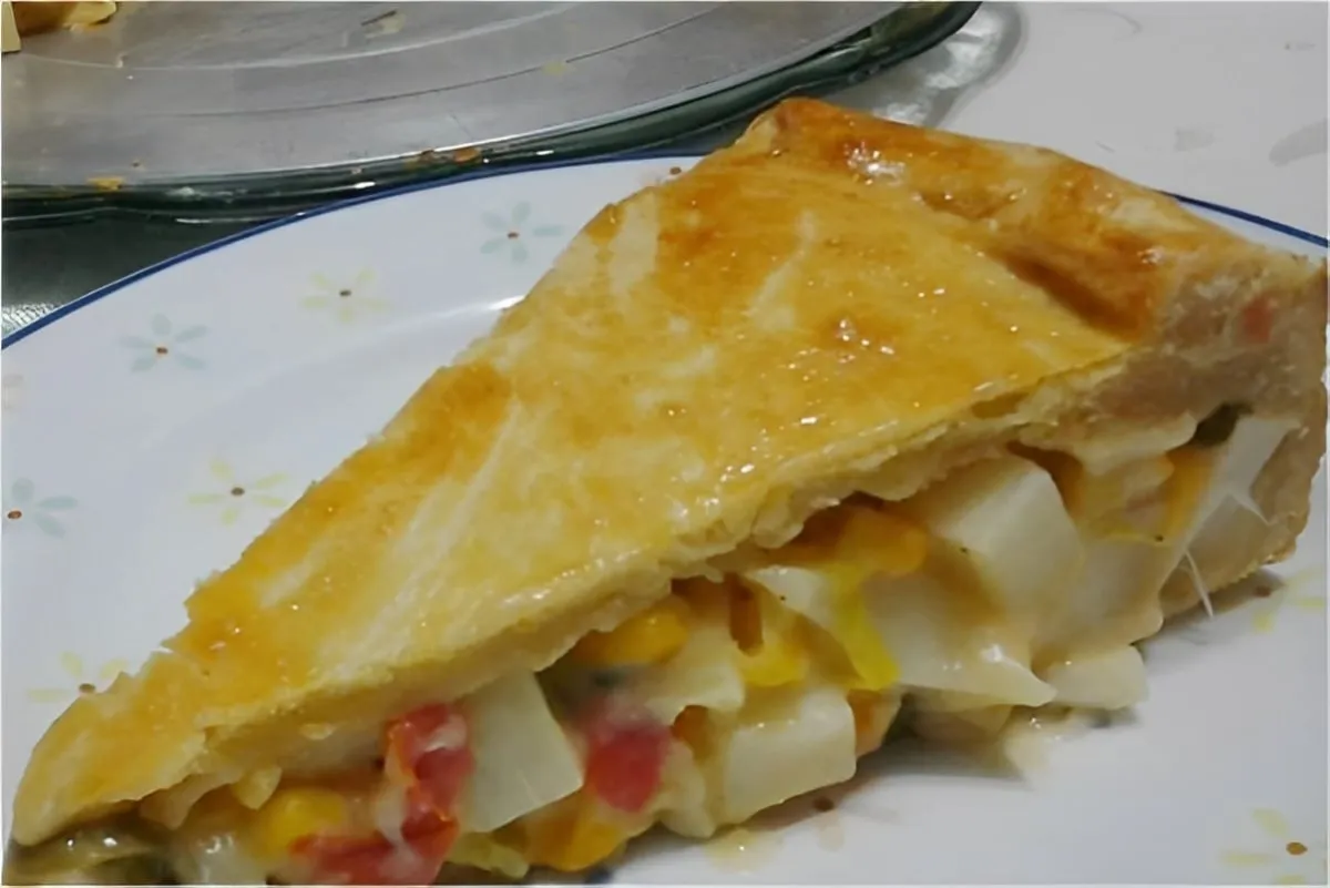 Torta de palmito com massa de guaraná deliciosa e derrete na