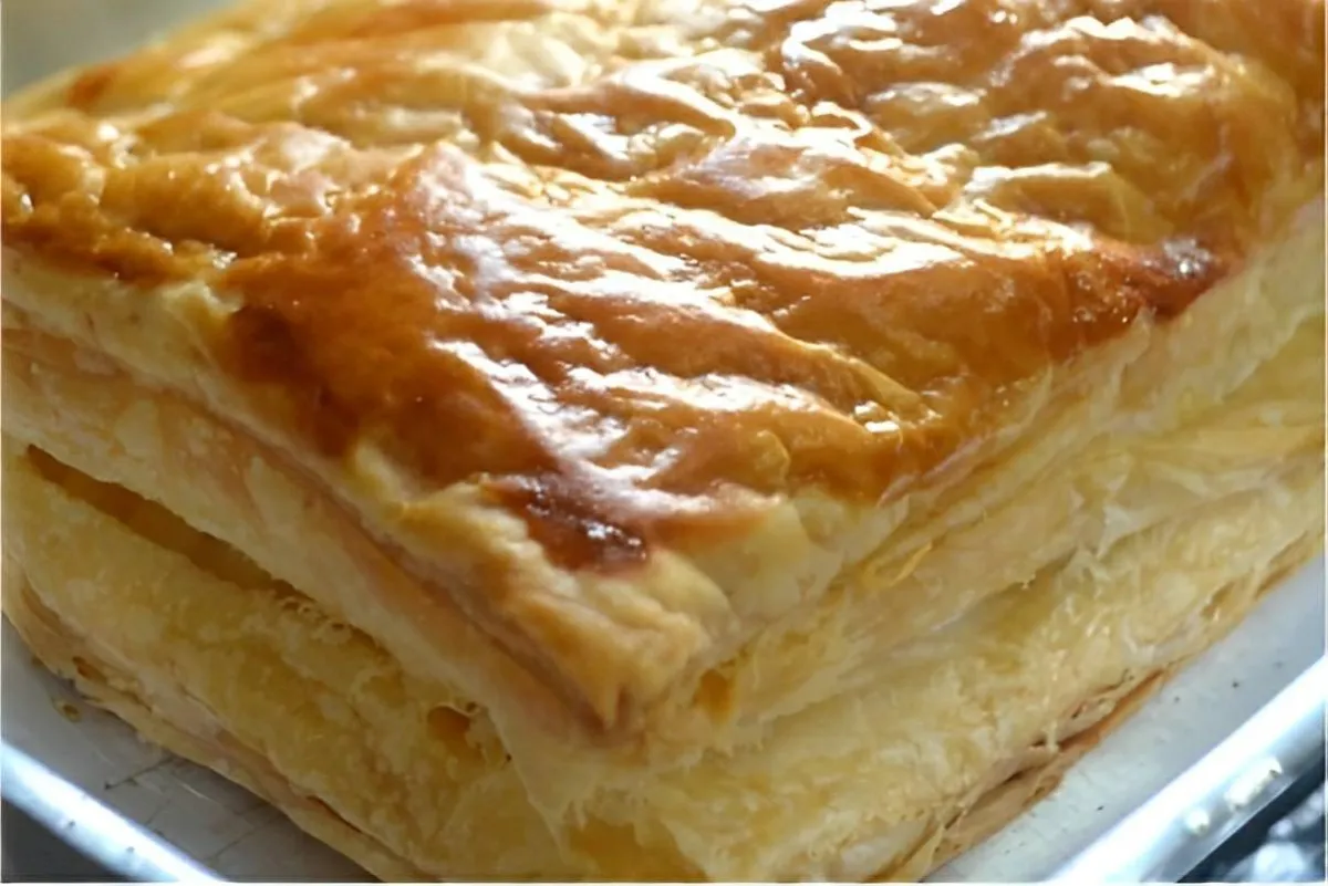 Torta de palmito com massa folhada fica igual a vendida na p