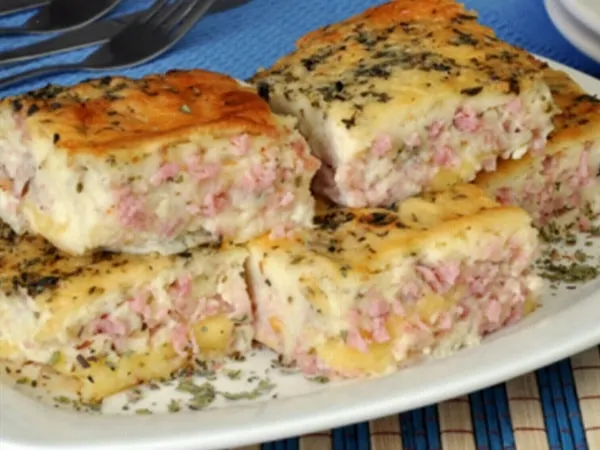 Torta de Presunto e Queijo