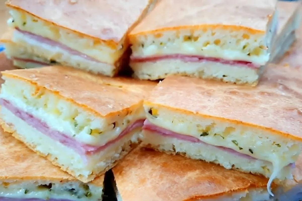 Torta de presunto e queijo simples de liquidificador um lanc