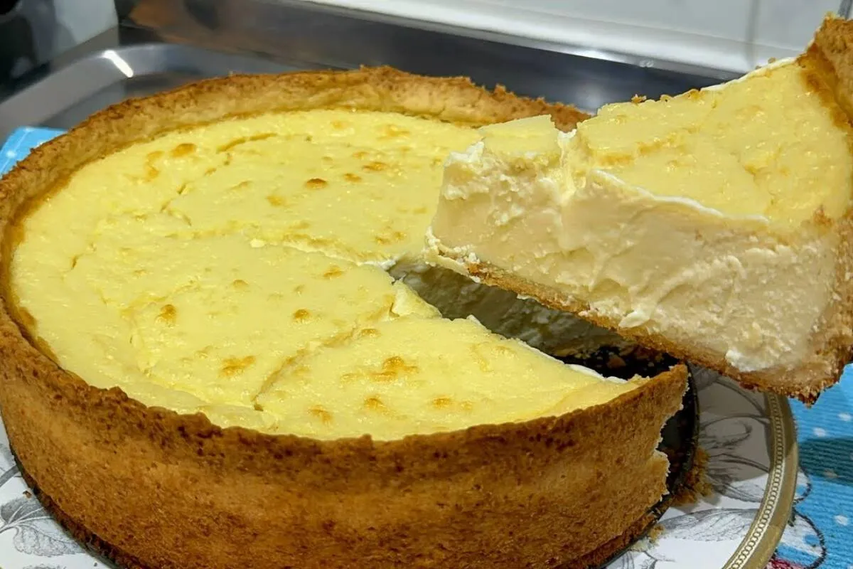 Torta de ricota mega cremosa: parece doce de cafeteria chiqu