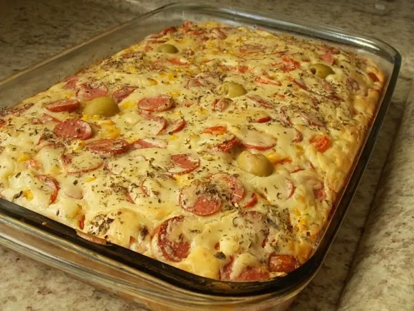 Torta de Salsicha de Liquidificador