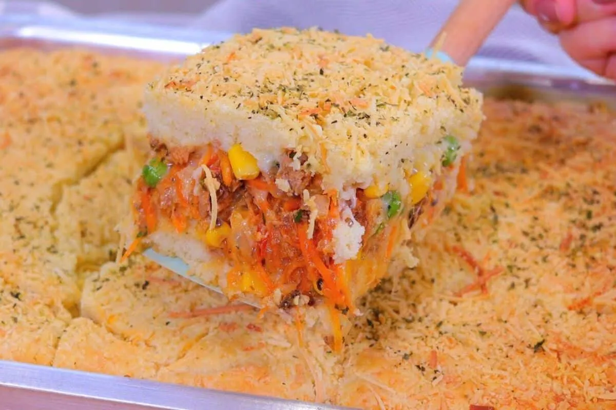 Torta de sardinha de liquidificador muito fofa e prática, um