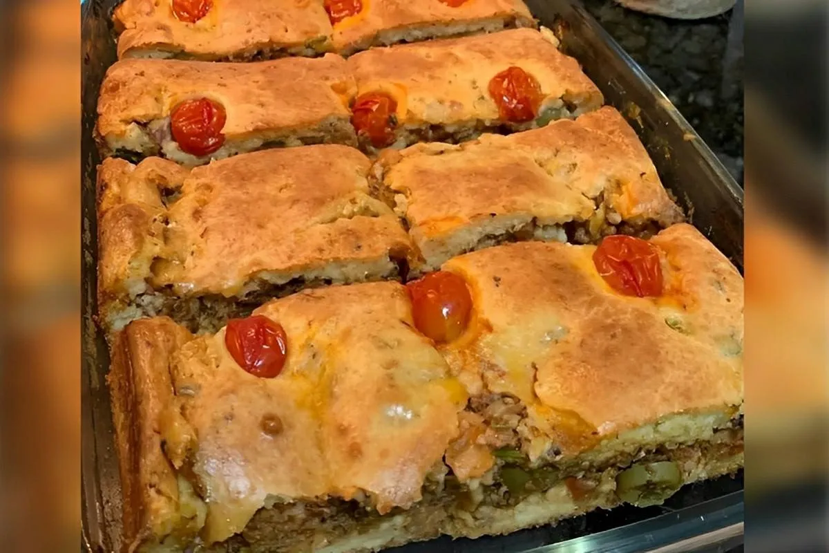 Torta de sardinha de liquidificador um lanche rápido perfeit