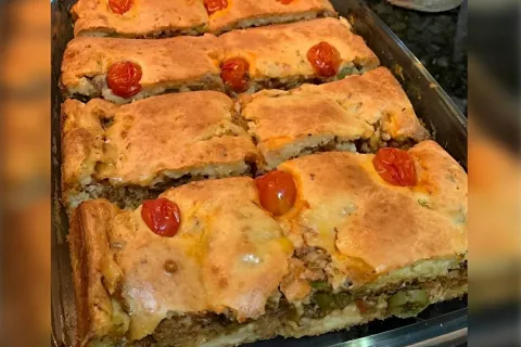 Torta de sardinha de liquidificador um lanche rápido perfeit