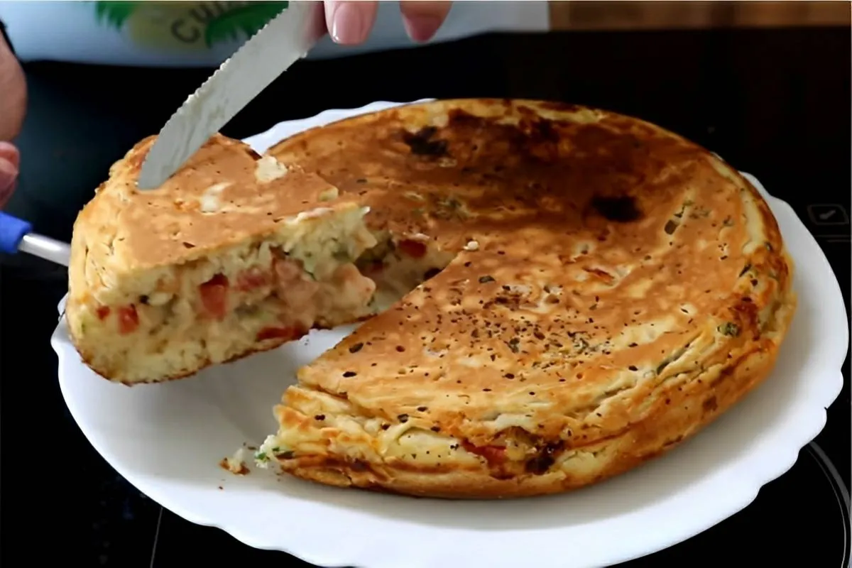 Torta de sardinha na frigideira uma torta prática que fica p