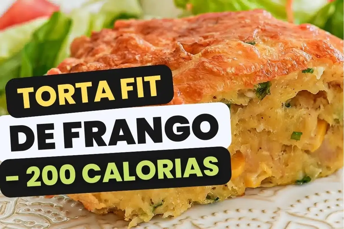 Torta fit de frango deliciosa para você fazer no lanche ou s
