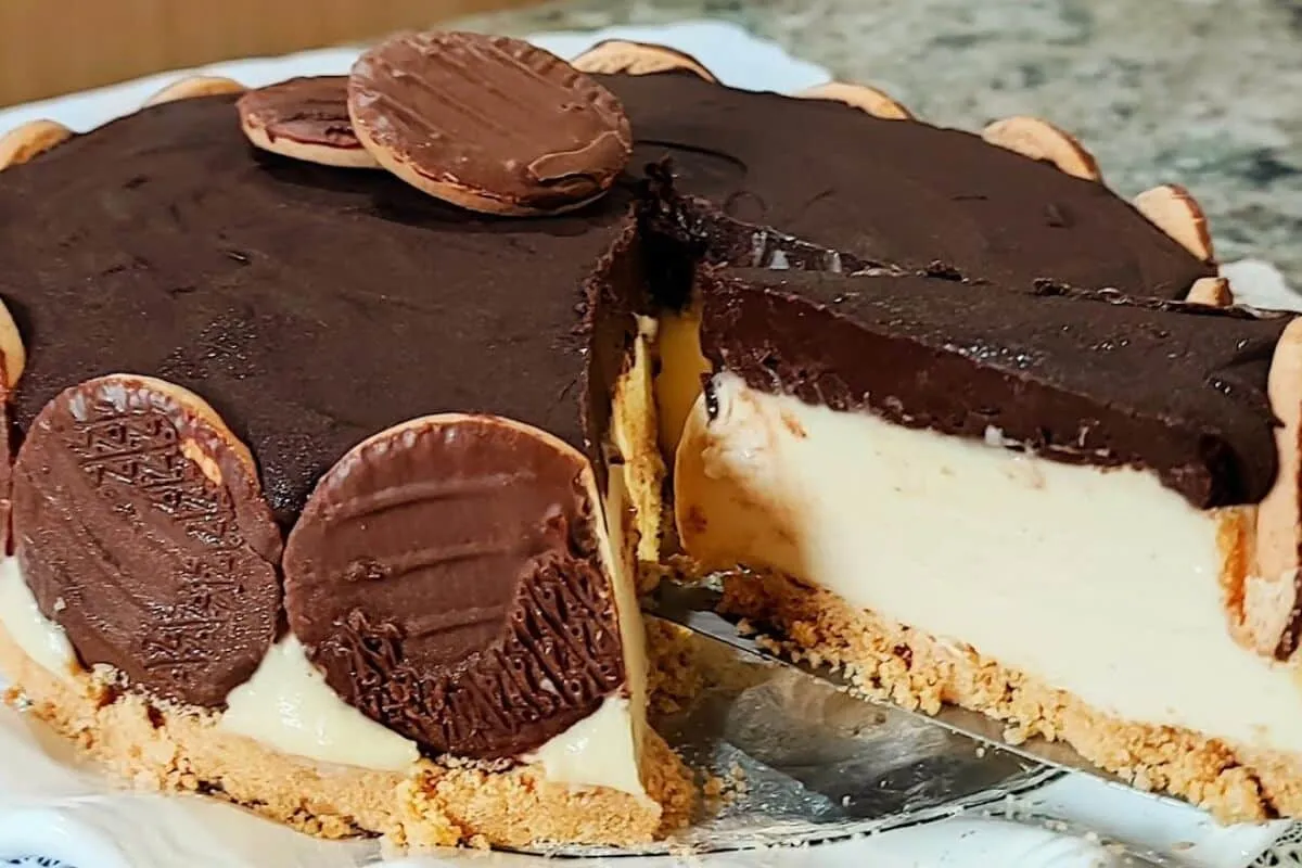 Torta holandesa cremosa, perfeita como sobremesa de final de