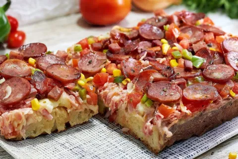Torta italiana salgada com massa deliciosa que não precisa s