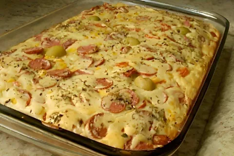 Torta italiana uma torta de liquidificador fácil  um lanche 