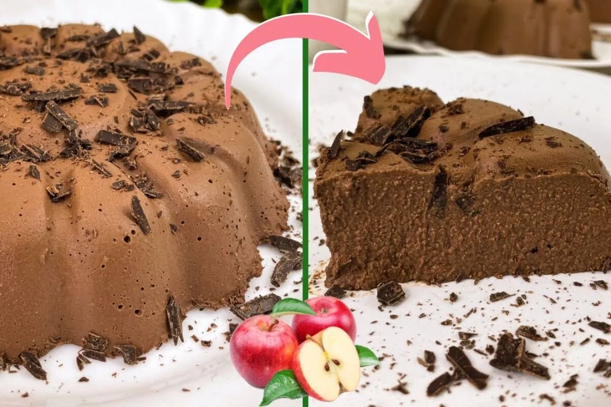 Torta mousse de chocolate com apenas 2 ingredientes e sem le