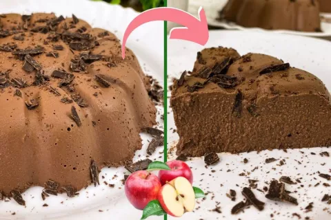 Torta mousse de chocolate com apenas 2 ingredientes e sem le