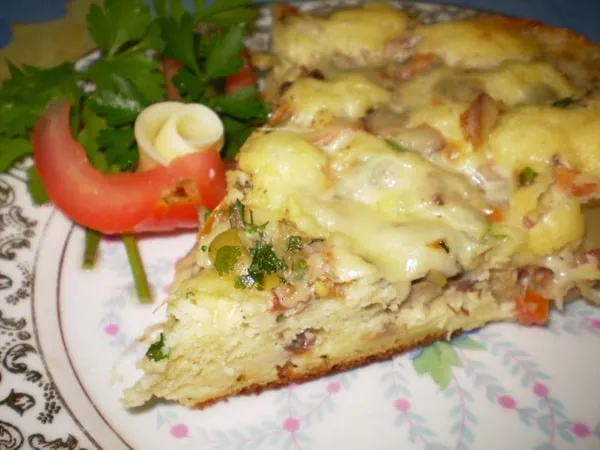 Torta-Pizza Rápida de Sardinha