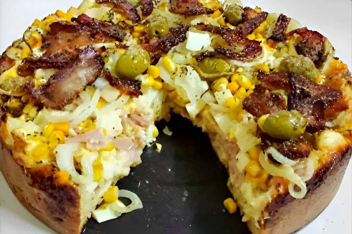 Torta portuguesa de liquidificador deliciosa e muito fácil d