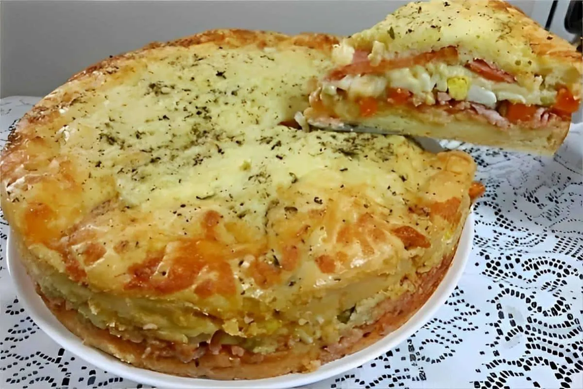 Torta portuguesa fácil feita com ingredientes que você tem e