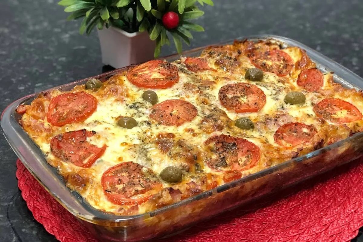 Torta salgada completa e maravilhosa para substituir o janta
