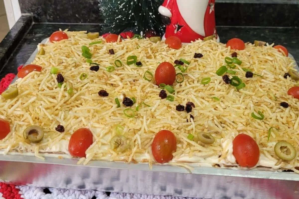 Torta salpicão de natal deliciosa e todo mundo vai adorar na