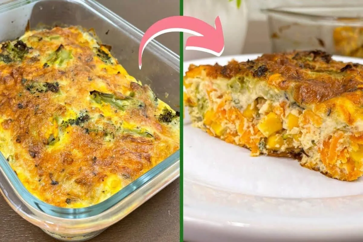 Tortinha de legumes, uma receita leve e muito nutritiva, ide