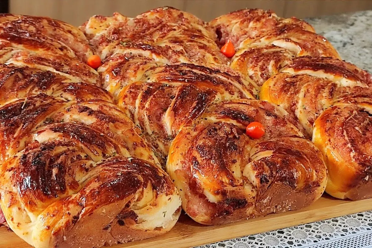 Trança de calabresa: um dos salgados mais gostosos que você