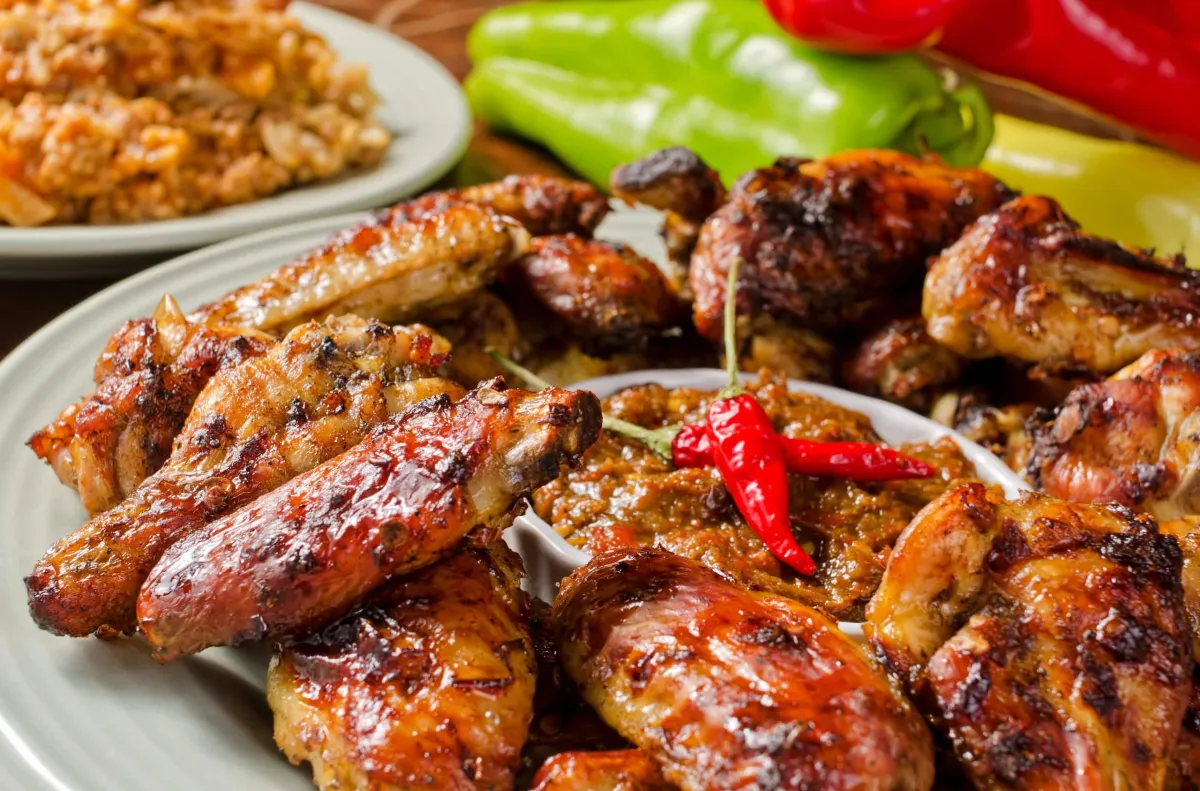 Tulipa de frango com mostarda