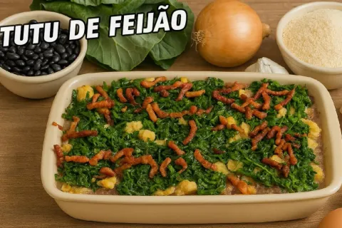 Tutu de feijão bem temperado igual ao que a vó fazia