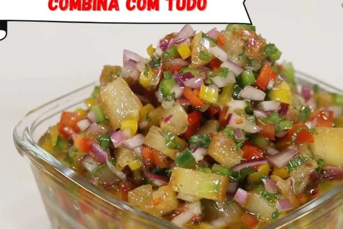 Vinagrete de churrasco: esse é o mais temperadinho e gostoso