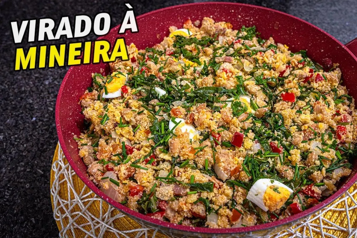 Virado à mineira muito saboroso e completo que parece prato