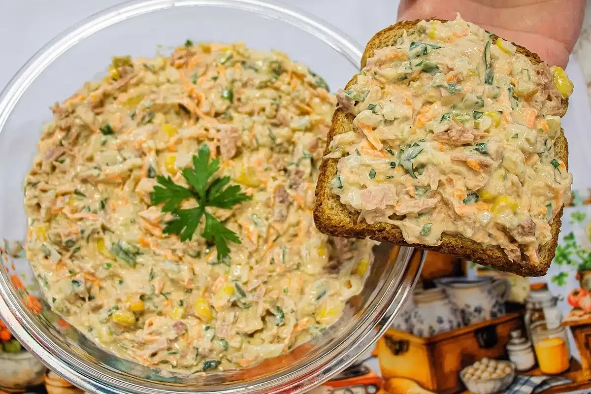 Você precisa experimentar esse patê de atum muito saboroso p