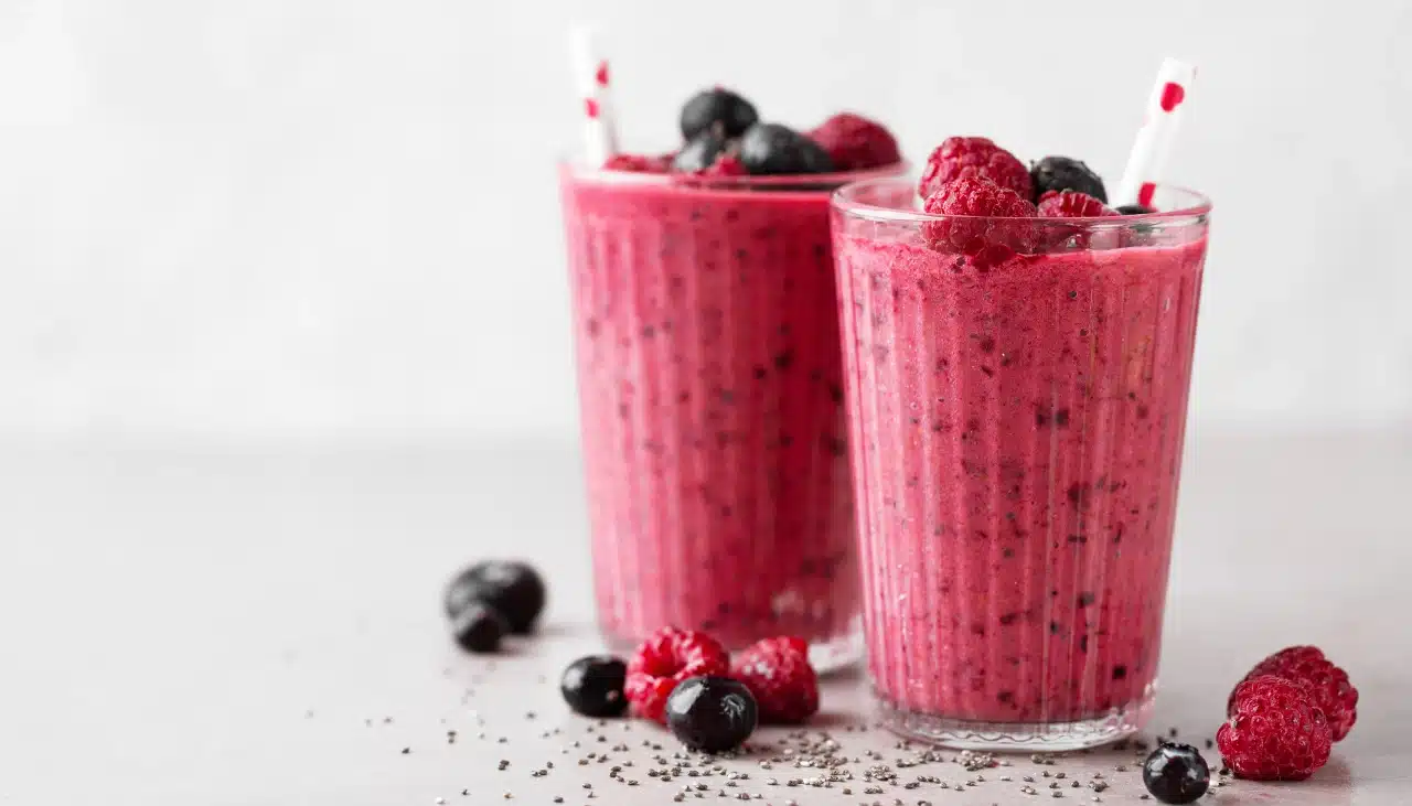 Ingredientes para o Smoothie Proteico de Frutas com Iogurte Natural - Receitas Agora